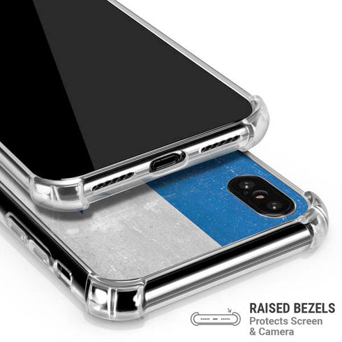 Panama Flag Distressed iPhone XS Max Clear Case