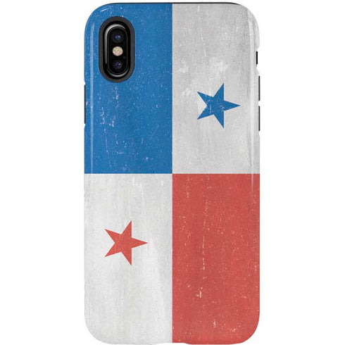 Panama Flag Distressed iPhone XS Pro Case