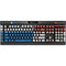 Panama Flag Distressed K95 RGB PLATINUM Mechanical Gaming Keyboard Skin