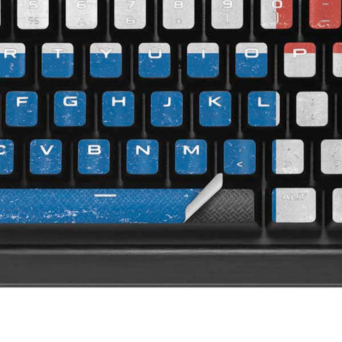Panama Flag Distressed K95 RGB PLATINUM Mechanical Gaming Keyboard Skin