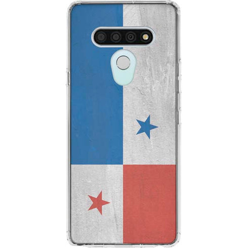 Panama Flag Distressed LG Stylo 6 Clear Case