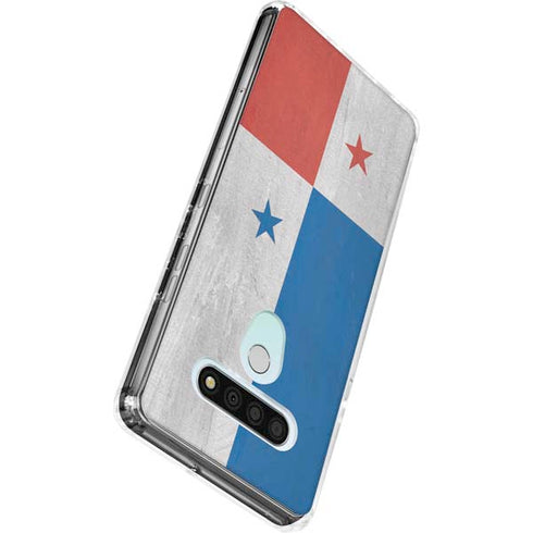 Panama Flag Distressed LG Stylo 6 Clear Case