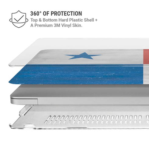Panama Flag Distressed MacBook Air 13in M1 (2021) Case plus Skin