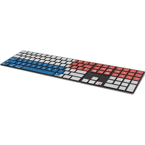 Panama Flag Distressed Magic Keyboard with Numeric Keypad Skin