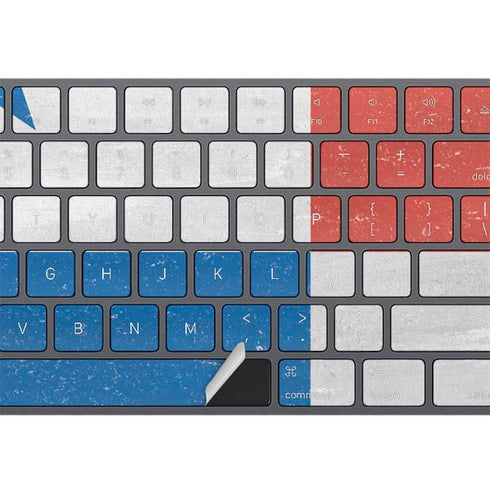 Panama Flag Distressed Magic Keyboard with Numeric Keypad Skin