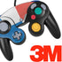 Panama Flag Distressed Nintendo GameCube Controller Skin