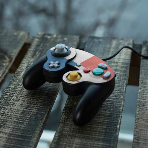 Panama Flag Distressed Nintendo GameCube Controller Skin