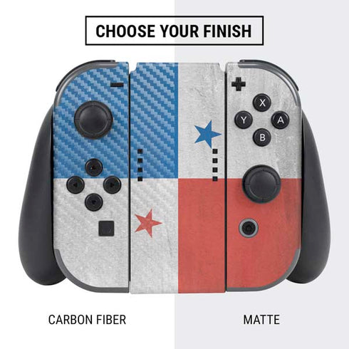Panama Flag Distressed Nintendo Switch Bundle Skin