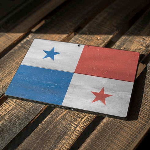 Panama Flag Distressed Surface Pro 7 Skin