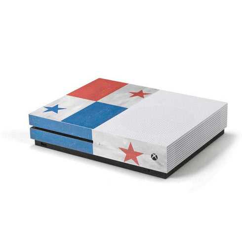 Panama Flag Distressed Xbox One S Console Skin