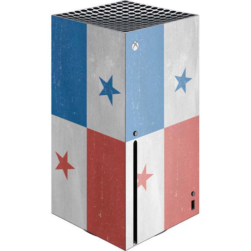Panama Flag Distressed Xbox Series X Console Skin