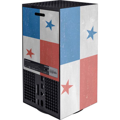 Panama Flag Distressed Xbox Series X Console Skin