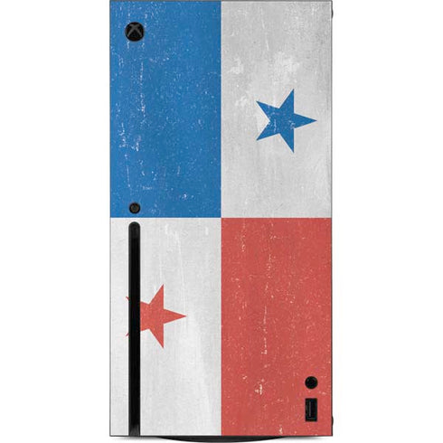 Panama Flag Distressed Xbox Series X Console Skin
