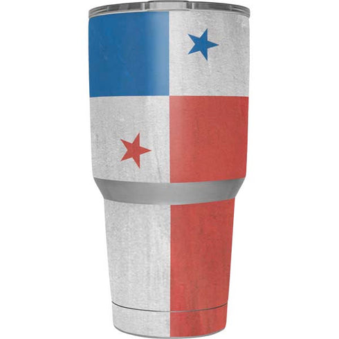 Panama Flag Distressed Yeti 30oz Rambler Tumbler Skin