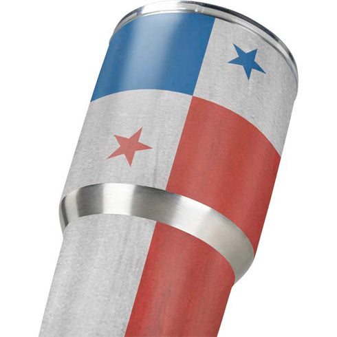 Panama Flag Distressed Yeti 30oz Rambler Tumbler Skin