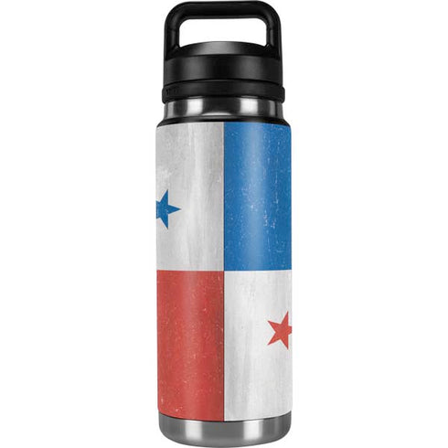 Panama Flag Distressed YETI Rambler 26oz Bottle Skin