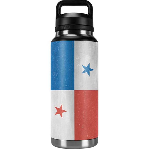 Panama Flag Distressed YETI Rambler 36oz Bottle Skin