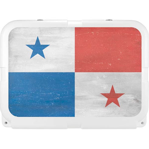 Panama Flag Distressed YETI Tundra 35 Hard Cooler Skin