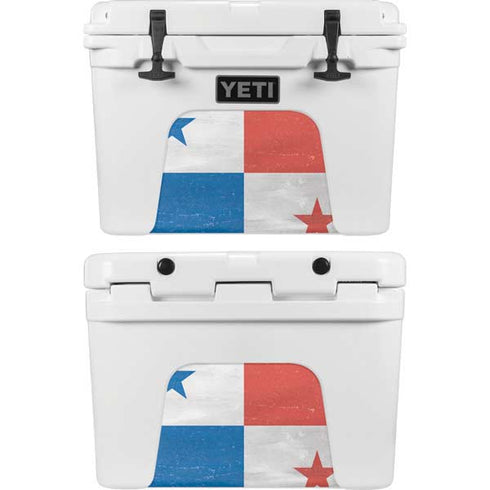 Panama Flag Distressed YETI Tundra 35 Hard Cooler Skin