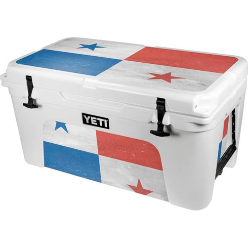 Panama Flag Distressed YETI Tundra 65 Hard Cooler Skin