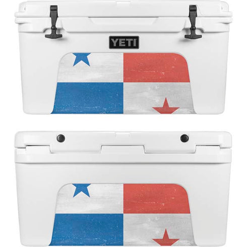 Panama Flag Distressed YETI Tundra 65 Hard Cooler Skin