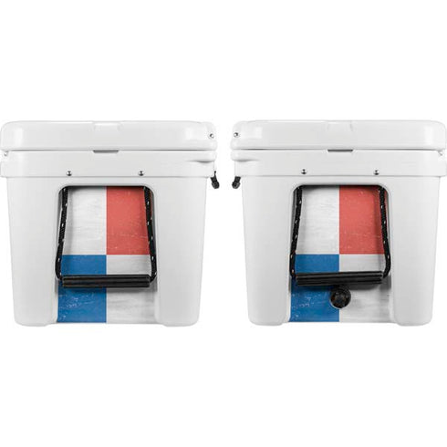 Panama Flag Distressed YETI Tundra 75 Hard Cooler Skin