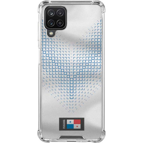Panama Soccer Flag Galaxy A12 Clear Case