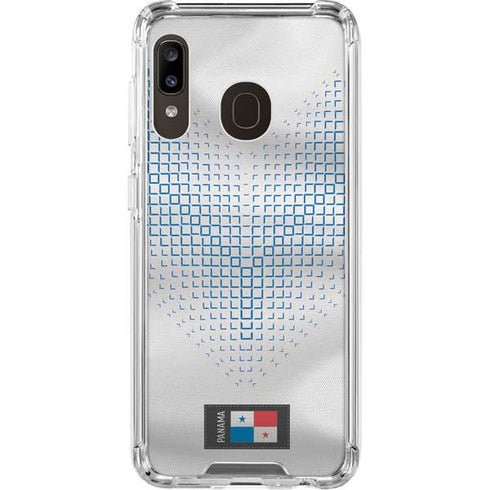 Panama Soccer Flag Galaxy A30 Clear Case