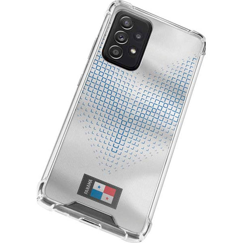 Panama Soccer Flag Galaxy A72 5G Clear Case
