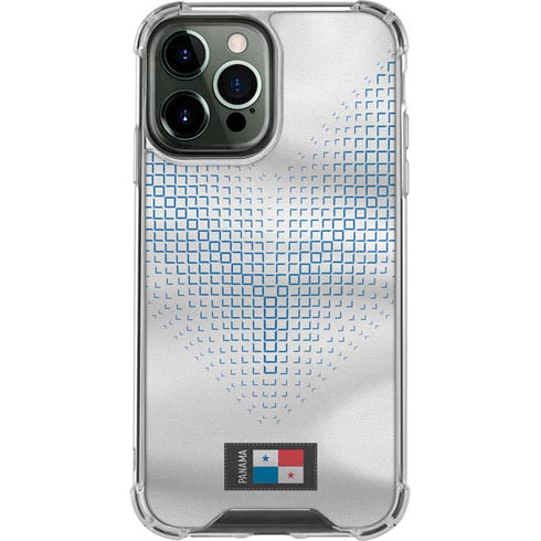 Panama Soccer Flag iPhone 14 Pro Max Clear Case