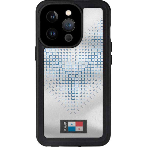 Panama Soccer Flag iPhone 14 Pro Waterproof Case