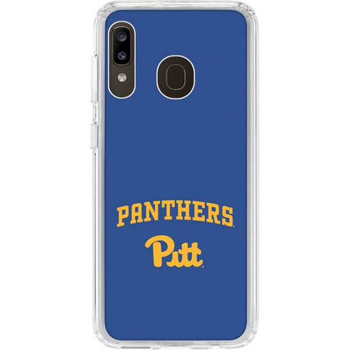 University of Pittsburgh Panthers Pitt Galaxy A20 Clear Case