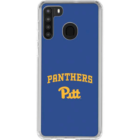 University of Pittsburgh Panthers Pitt Galaxy A21 Clear Case