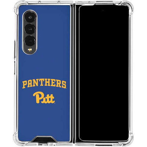 University of Pittsburgh Panthers Pitt Galaxy Z Fold4 5G Clear Case