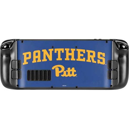 University of Pittsburgh Panthers Pitt Steam Deck Handheld Gaming Computer Skin