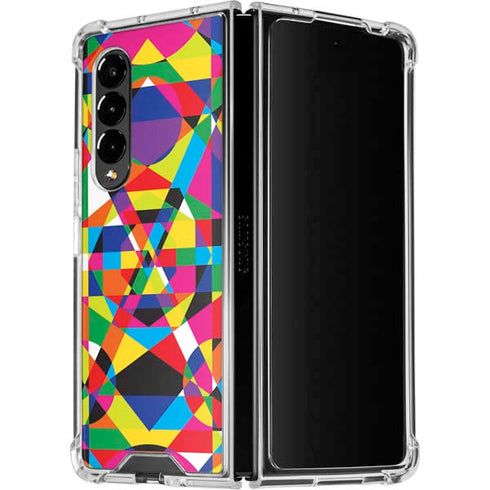 Parallel Vectors Galaxy Z Fold4 5G Clear Case