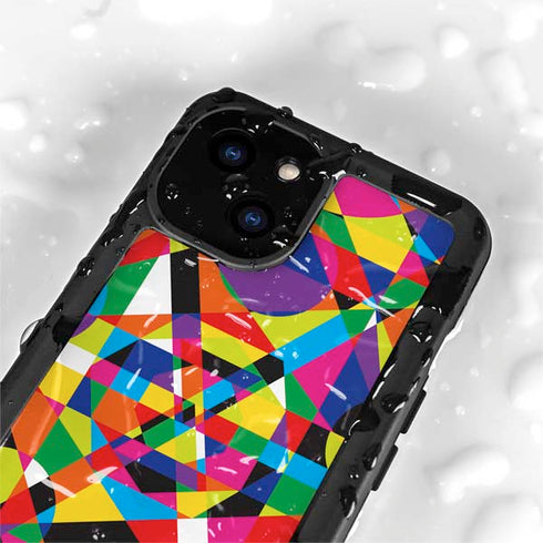 Parallel Vectors iPhone 15 Waterproof Case