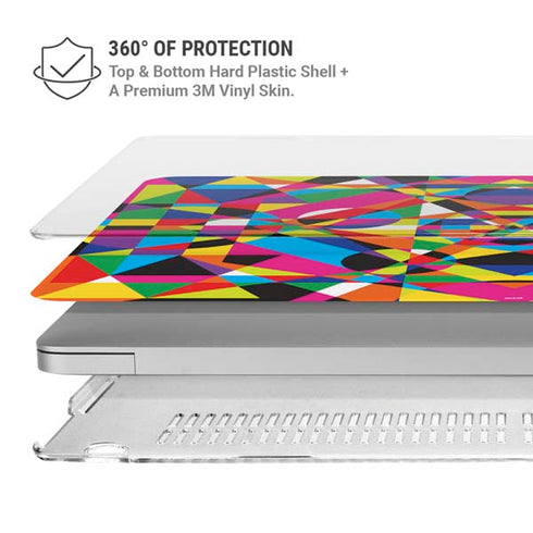 Parallel Vectors MacBook Air 13in M1 (2021) Case plus Skin