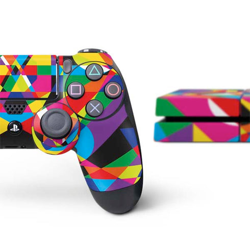 Parallel Vectors PS4 Console and Controller Bundle Skin