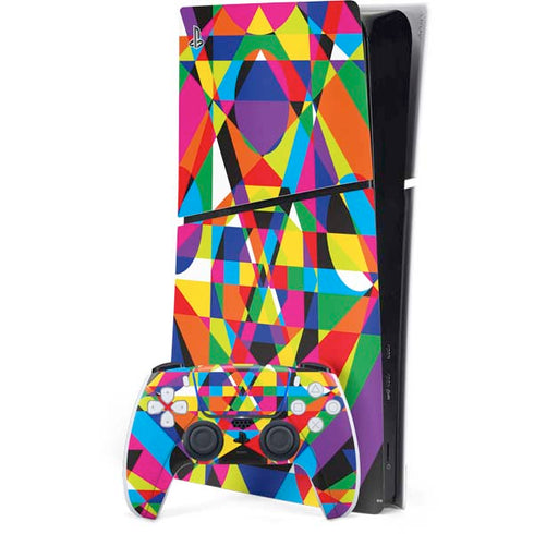 Parallel Vectors PS5 Slim Digital Edition Bundle Skin