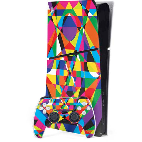 Parallel Vectors PS5 Slim Digital Edition Console Skin