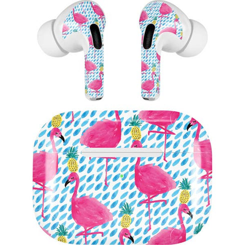 Bouffants and Broken Hearts Party Flamingos Apple AirPods Pro Skin