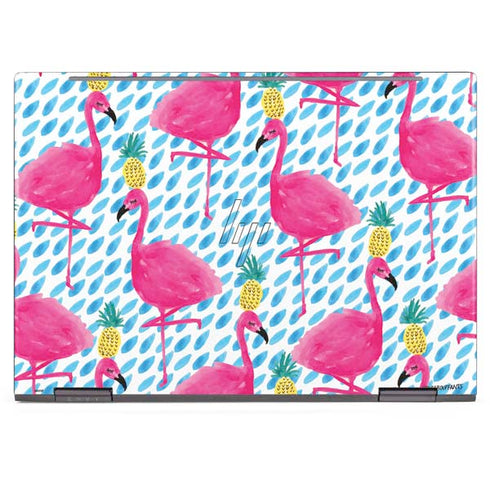 Bouffants and Broken Hearts Party Flamingos HP Envy Skin