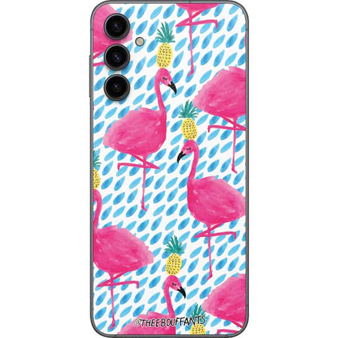Bouffants and Broken Hearts Party Flamingos Galaxy A14 5G Skin
