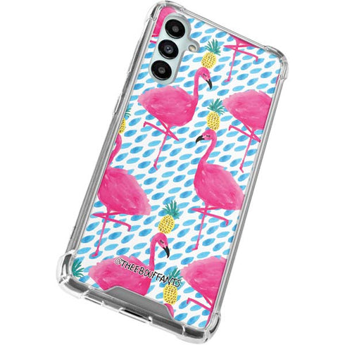 Bouffants and Broken Hearts Party Flamingos Galaxy A15 5G Clear Case