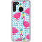 Bouffants and Broken Hearts Party Flamingos Galaxy A21 Clear Case