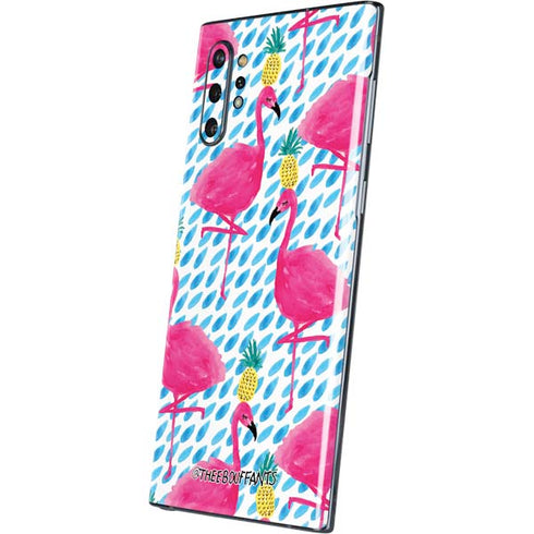 Bouffants and Broken Hearts Party Flamingos Galaxy Note 10 Plus Skin