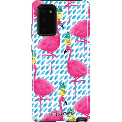 Bouffants and Broken Hearts Party Flamingos Galaxy Note20 5G Pro Case