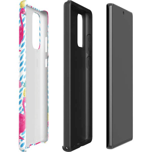 Bouffants and Broken Hearts Party Flamingos Galaxy Note20 5G Pro Case