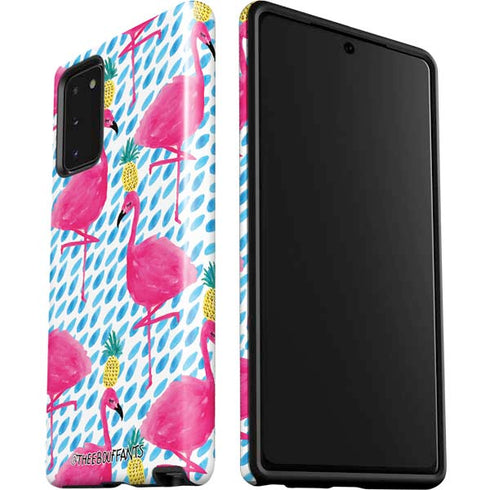Bouffants and Broken Hearts Party Flamingos Galaxy Note20 5G Pro Case